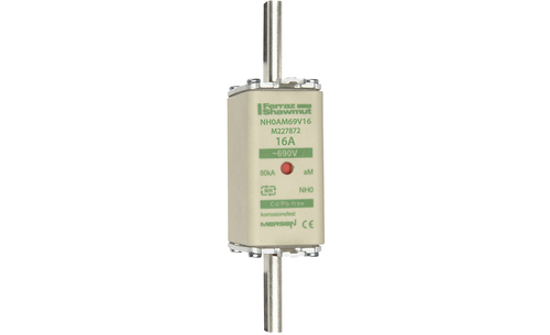 Mersen Sicherungseinsatz NH aM Gr.0 16A sfü KM NH0AM69V16