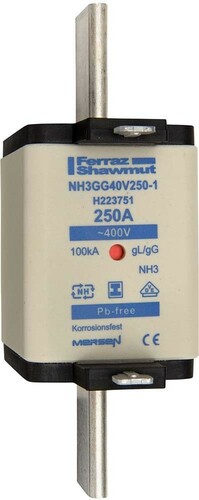 Mersen Sicherungseinsatz NH gG Gr.3 315A sfü KM NH3GG40V315-1