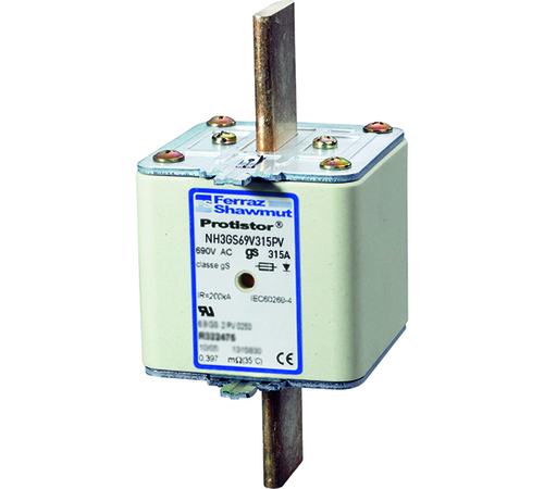 Mersen Sicherungseinsatz NH gS Gr.3 400A sfü KM NH3GS69V400PV Mersen Sicherungseinsatz NH gS Gr.3 400A sfü KM NH3GS69V400PV