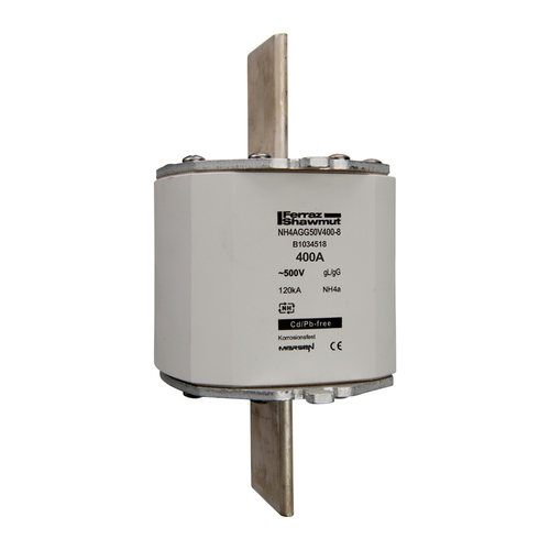 Mersen Sicherungseinsatz NH gG Gr.4a 400A sfü KM NH4AAM50V400-8 Mersen Sicherungseinsatz NH gG Gr.4a 400A sfü KM NH4AAM50V400-8