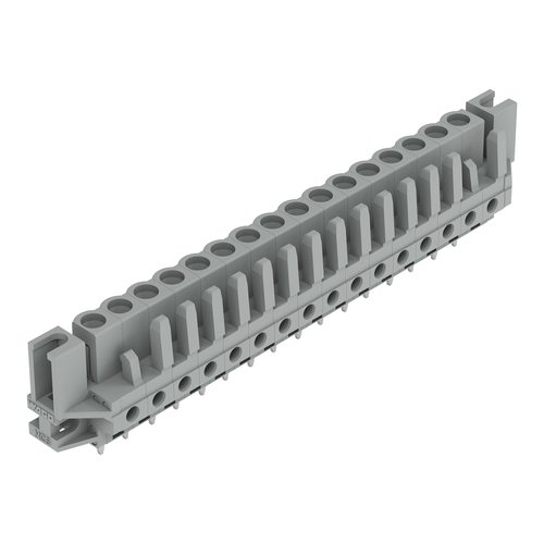 WAGO GmbH & Co. KG THT-Federleiste gerade Rastermaß 5mm,grau 232-146/047-000