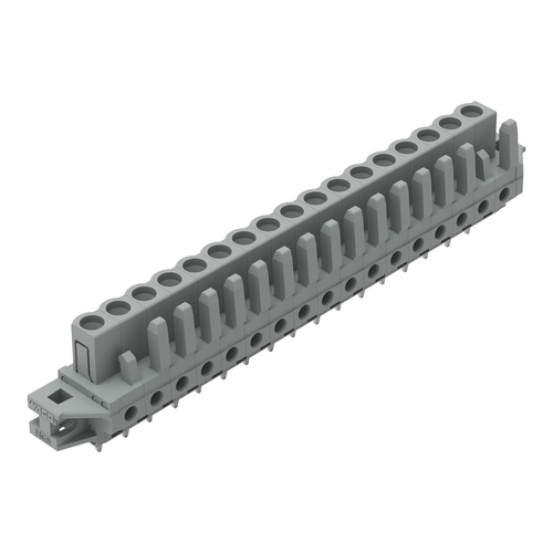 WAGO GmbH & Co. KG THT-Federleiste gerade Rastermaß 5mm,grau 232-147/031-000