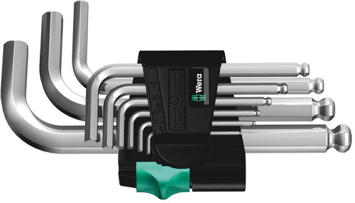 Wera Werk Winkelschraubendrehersatz Clip 9-tlg. 950/9 Hex-Plus 3