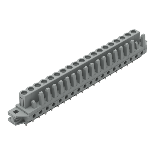WAGO GmbH & Co. KG THT-Federleiste gerade Rastermaß 5mm,grau 232-149/031-000