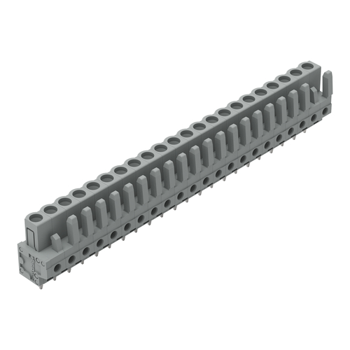 WAGO GmbH & Co. KG THT-Federleiste gerade Rastermaß 5mm,grau 232-152
