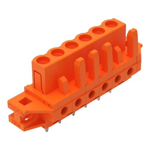 WAGO GmbH & Co. KG THT-Federleiste gerade Maß 5,08mm,orange 232-166/031-000