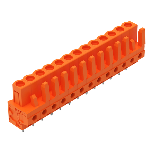 WAGO GmbH & Co. KG THT-Federleiste gerade Maß 5,08mm,orange 232-173
