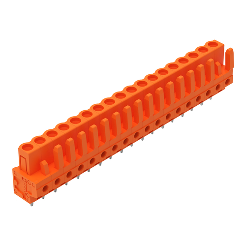 WAGO GmbH & Co. KG THT-Federleiste gerade Maß 5,08mm,orange 232-178