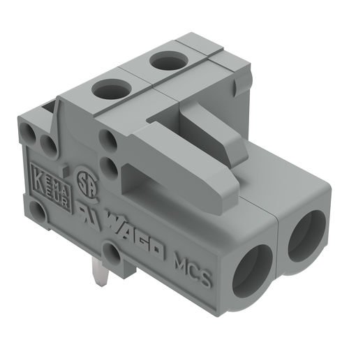 WAGO GmbH & Co. KG THT-Federleiste abgewink. Rastermaß 5mm,grau 232-232