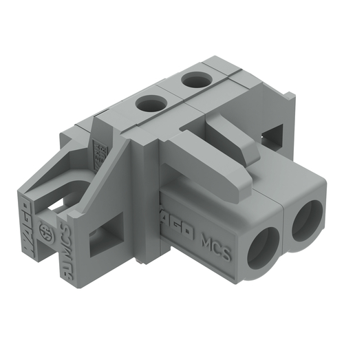 WAGO GmbH & Co. KG THT-Federleiste abgewink. Rastermaß 5mm,grau 232-232/031-000