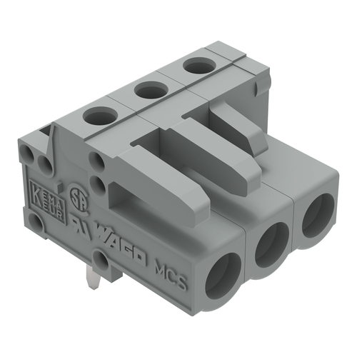 WAGO GmbH & Co. KG THT-Federleiste abgewink. Rastermaß 5mm,grau 232-233
