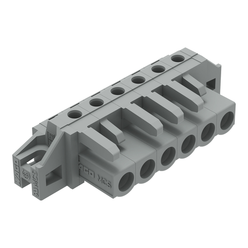WAGO GmbH & Co. KG THT-Federleiste abgewink. Rastermaß 5mm,grau 232-236/031-000