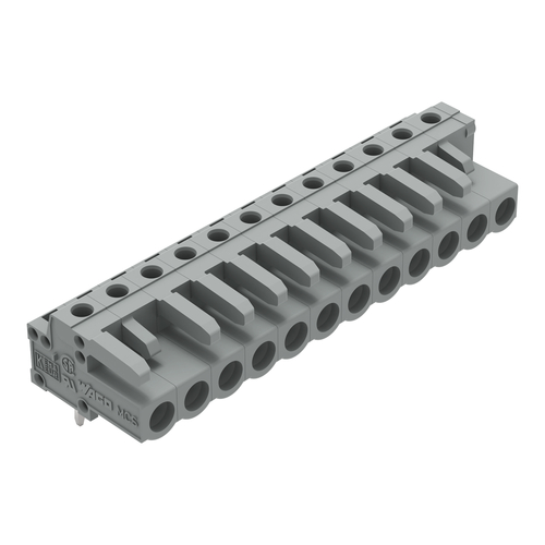 WAGO GmbH & Co. KG THT-Federleiste abgewink. Rastermaß 5mm,grau 232-242