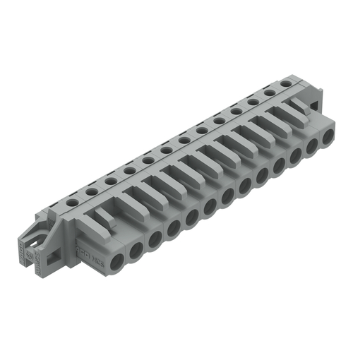 WAGO GmbH & Co. KG THT-Federleiste abgewink. Rastermaß 5mm,grau 232-243/031-000