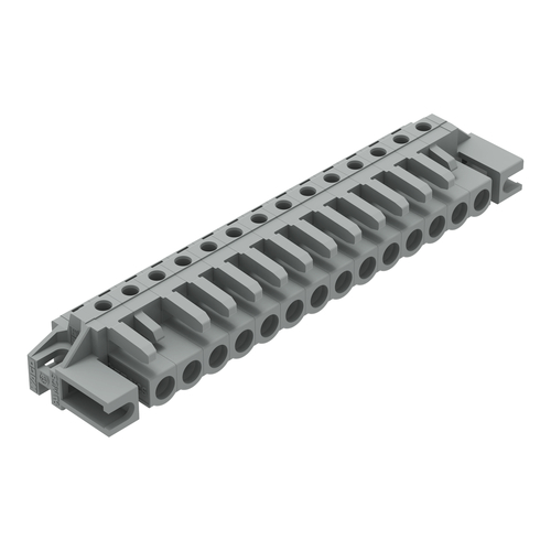WAGO GmbH & Co. KG THT-Federleiste abgewink. Rastermaß 5mm,grau 232-244/047-000