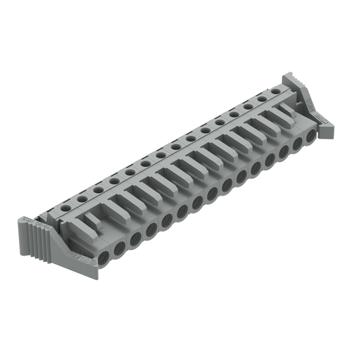 WAGO GmbH & Co. KG THT-Federleiste abgewink. Rastermaß 5mm,grau 232-245/039-000
