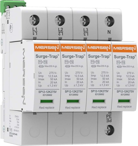 Mersen Überspg.-Ableiter Typ 1+2 12,5kA Uc150V 4+0TNS STPT12-12K150V-4PM