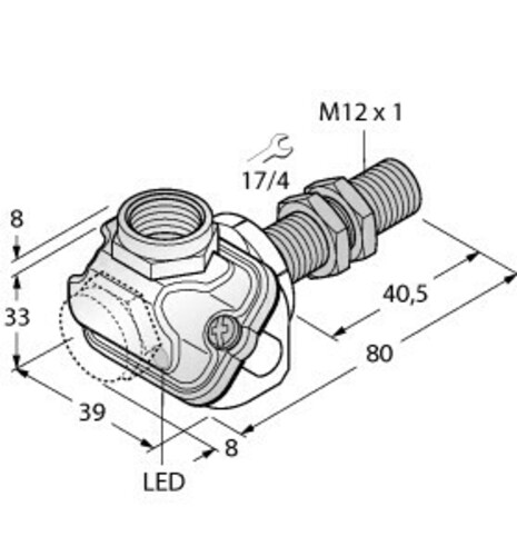 Turck Sensor induktiv BI4U-EM12WDTC-AP6X