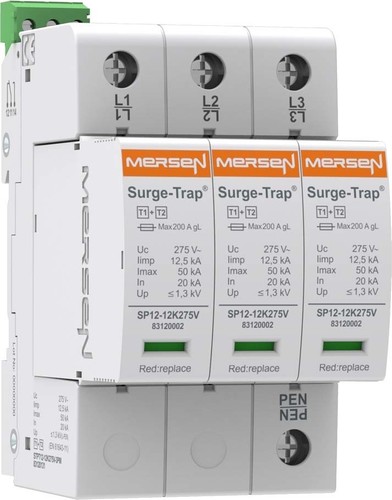 Mersen Überspg.-Ableiter Typ 1+2 12,5kA Uc320V 3+0TNC STPT12-12K320V-3PM Mersen Überspg.-Ableiter Typ 1+2 12,5kA Uc320V 3+0TNC STPT12-12K320V-3PM