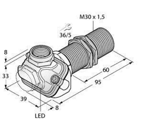 Turck Sensor induktiv BI15U-EM30WDTC-AP6X