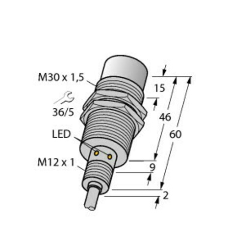 Turck Sensor induktiv NI30U-EM30WD-AP6X
