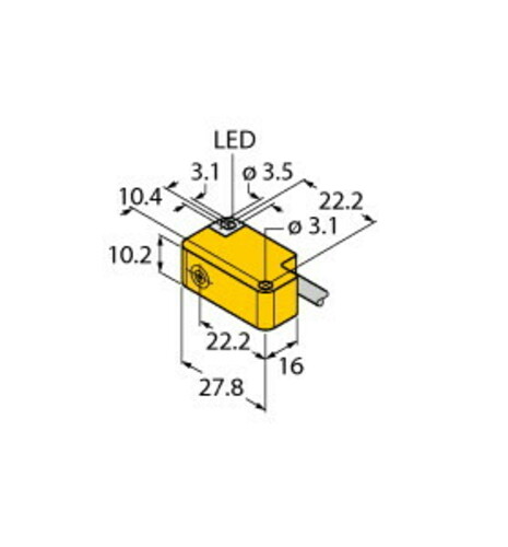 Turck Sensor induktiv NI5U-Q10S-AP6X