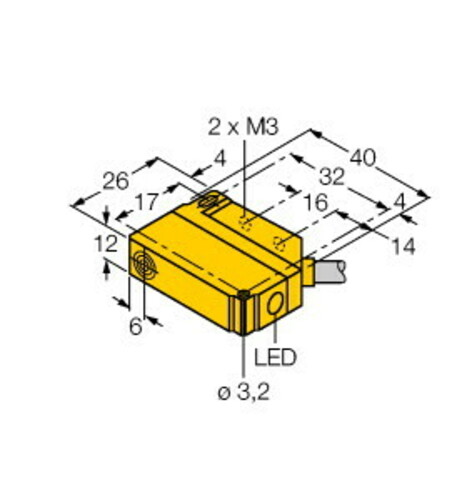 Turck Sensor induktiv BI5U-Q12-AP6X2