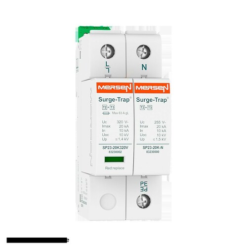 Mersen Überspg.-Ableiter Typ 2+3 20kA Uc320V 1+1 TT STPT23-20K320V-2PG