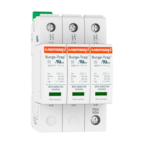 Mersen Überspg.-Ableiter Typ 2 40kA Uc275V 3+0 TNC STPT2-40K275V-3PM Mersen Überspg.-Ableiter Typ 2 40kA Uc275V 3+0 TNC STPT2-40K275V-3PM