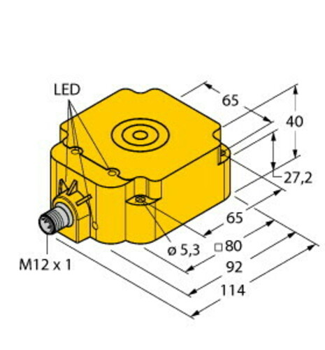 Turck Sensor induktiv NI75UQ80AP6X2H1141