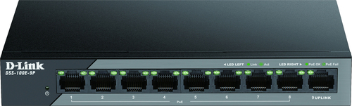 DLink Deutschland PoE Gigabit-Switch 9-Port Desktop DSS-100E-9P DLink Deutschland PoE Gigabit-Switch 9-Port Desktop DSS-100E-9P