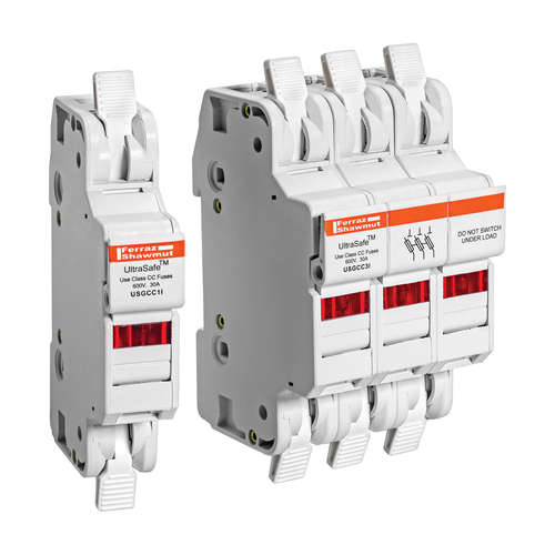 Mersen Sicherungshalter Class CC Class CC10x38 30A3+N USGCC3IN