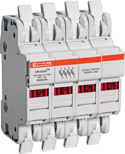 Mersen Sicherungshalter Class CC Class CC 10x38 30A4p USGCC4I