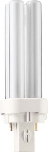 Philips Lighting Kompaktleuchtstofflampe 10W G24d-1 wws PL-C 10W/827/2p