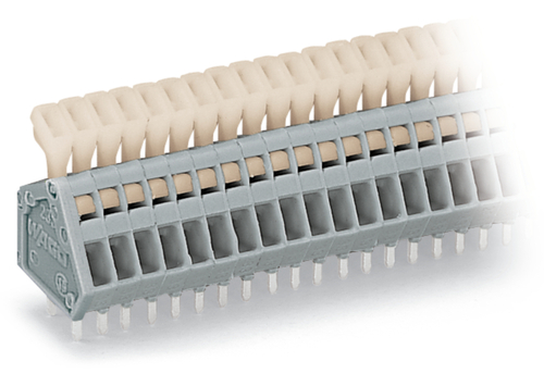WAGO GmbH & Co. KG Leiterplattenklemme Drücker,0,5mm²,grau 233-224