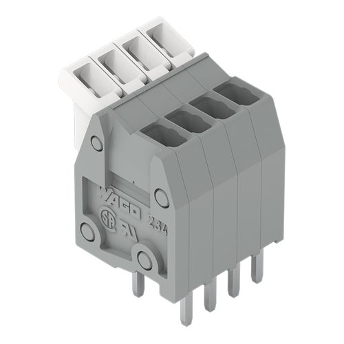 WAGO GmbH & Co. KG Leiterplattenklemme Drücker,0,5mm²,grau 234-202