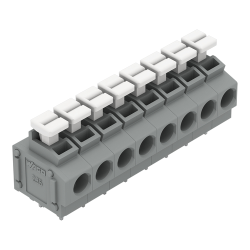 WAGO GmbH & Co. KG Leiterplattenklemme Drücker,1,5mm²,grau 235-408/332-000