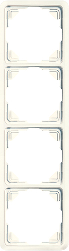 Jung Rahmen 4-fach weiß waage/senkrecht 5584