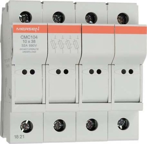 Mersen Sicherungshalter 10x38 AC690V 32A 4-p CMC104