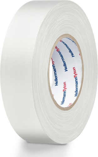 HellermannTyton Gewebeband weiss HTAPE TEX WH 50x50m