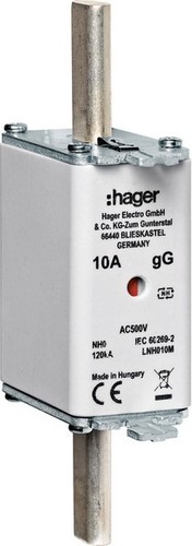 Hager NH-Sicherungseinsatz NH0 40A gG AC500V LNH040M