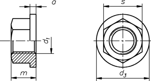 Dresselhaus Sechskantmutter 1,5 d hoch Bund, Kl.10, galv.vz 0721/000/01 12 Dresselhaus Sechskantmutter 1,5 d hoch Bund, Kl.10, galv.vz 0721/000/01 12