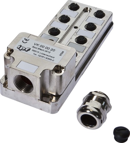 Ipf Electronic Kabeldosen/-stecker Zn,5pol,8fach,M12 VK000020