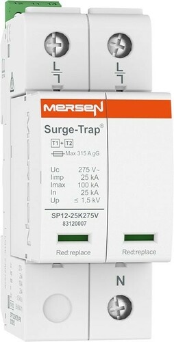Mersen Überspannungsableiter Typ1+2 25kA Uc275V STPT12-25K275V-1PM