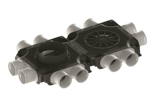 Maico Luftverteiler doppelt 12 Anschlüsse DN 75 MA-FDV12-75