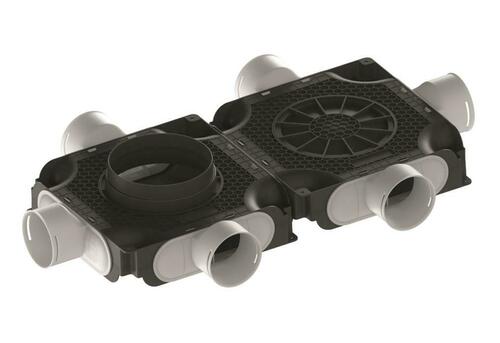 Maico Luftverteiler doppelt 6 Anschlüsse DN 90 MA-FDV6-90