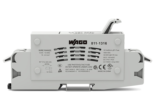 WAGO GmbH & Co. KG 2-Leiter-Sicherungshalter lichtgrau 811-1316