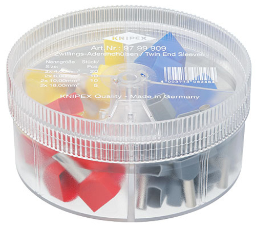 Knipex-Werk Sortimentsboxen 45 Twin-Aderendhül. 97 99 909
