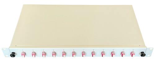 Paschke Spleissbox ausziehbar 19" 12x LCd OM4 PINK 443305-12SA