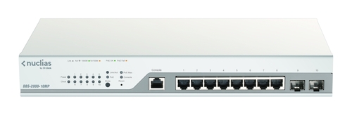 DLink Deutschland Cloud Managed Switch 10-Port Layer2 PoE+ DBS-2000-10MP/E